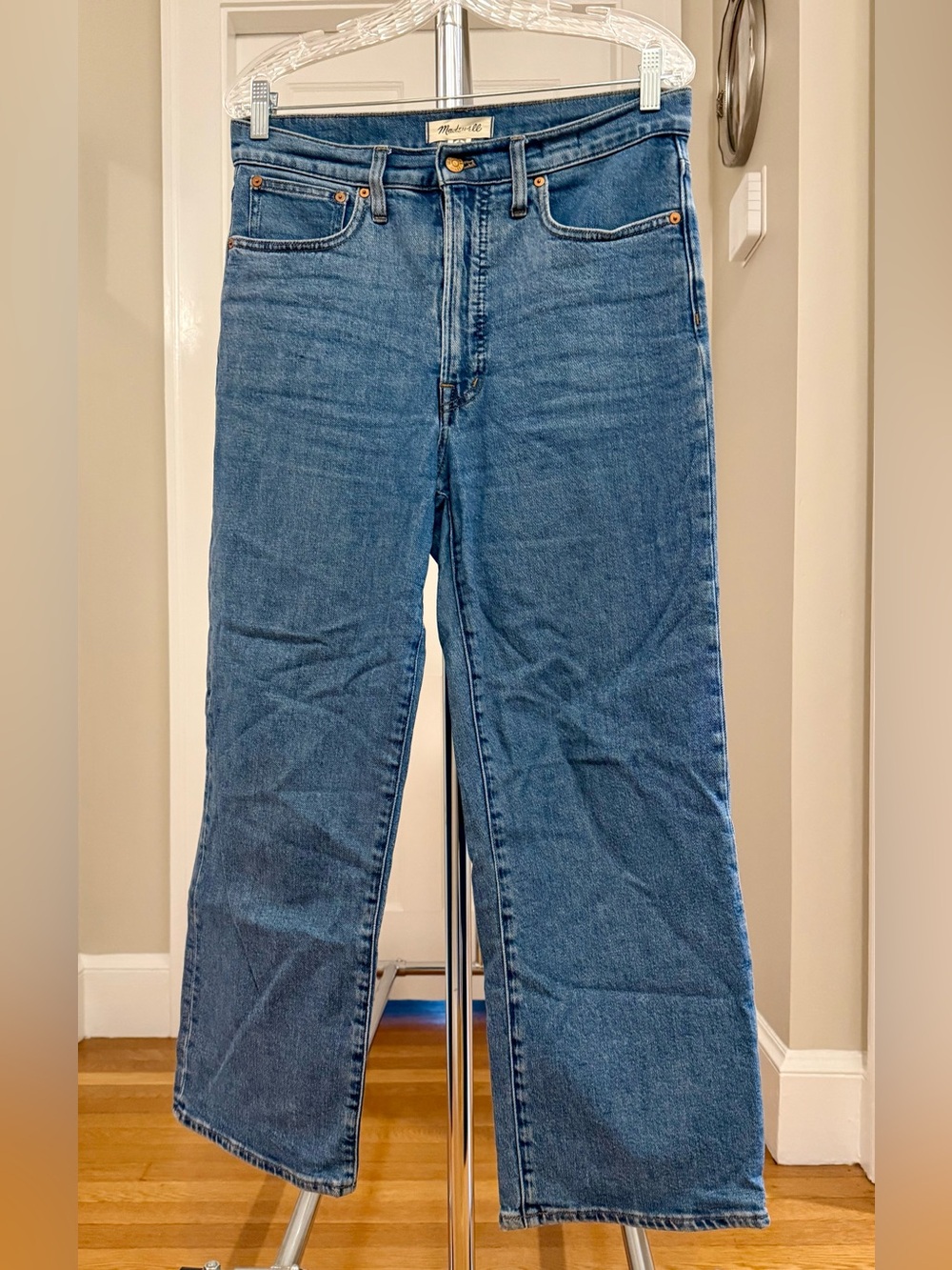 Madewell Women’s Perfect Vintage Wide Leg Jeans, Medium Wash, Size 28